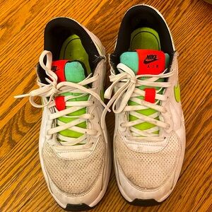 Nike AirMAX White + Neon Details Kids US 7